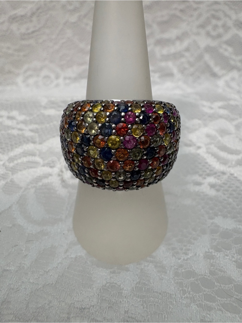 Effy Colors of Sapphire Silver Band Ring